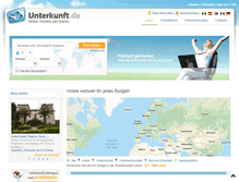 Tablet Screenshot of hotel.unterkunft.de